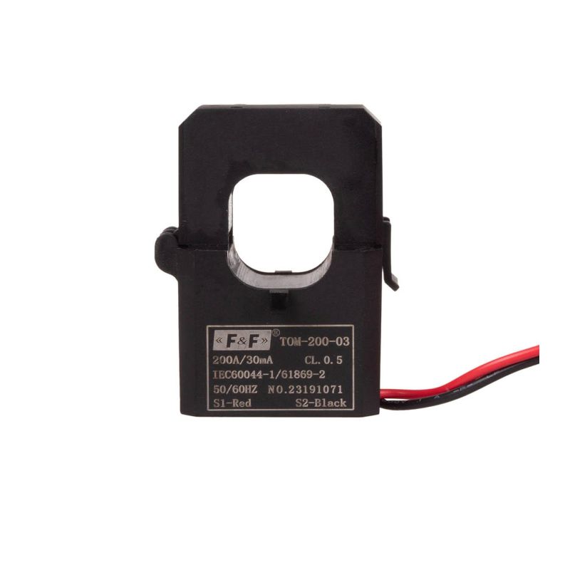 przekładnik prądowy do zestawu FOX, 200A z otwieranym rdzeniem kl. 0,5