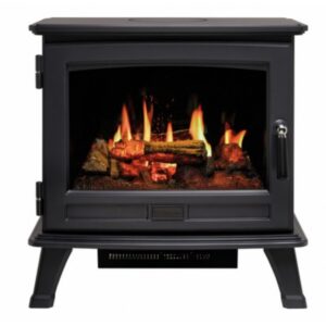 Kominek Belgravia czarny kominek wolnostojący Opti-V Dimplex